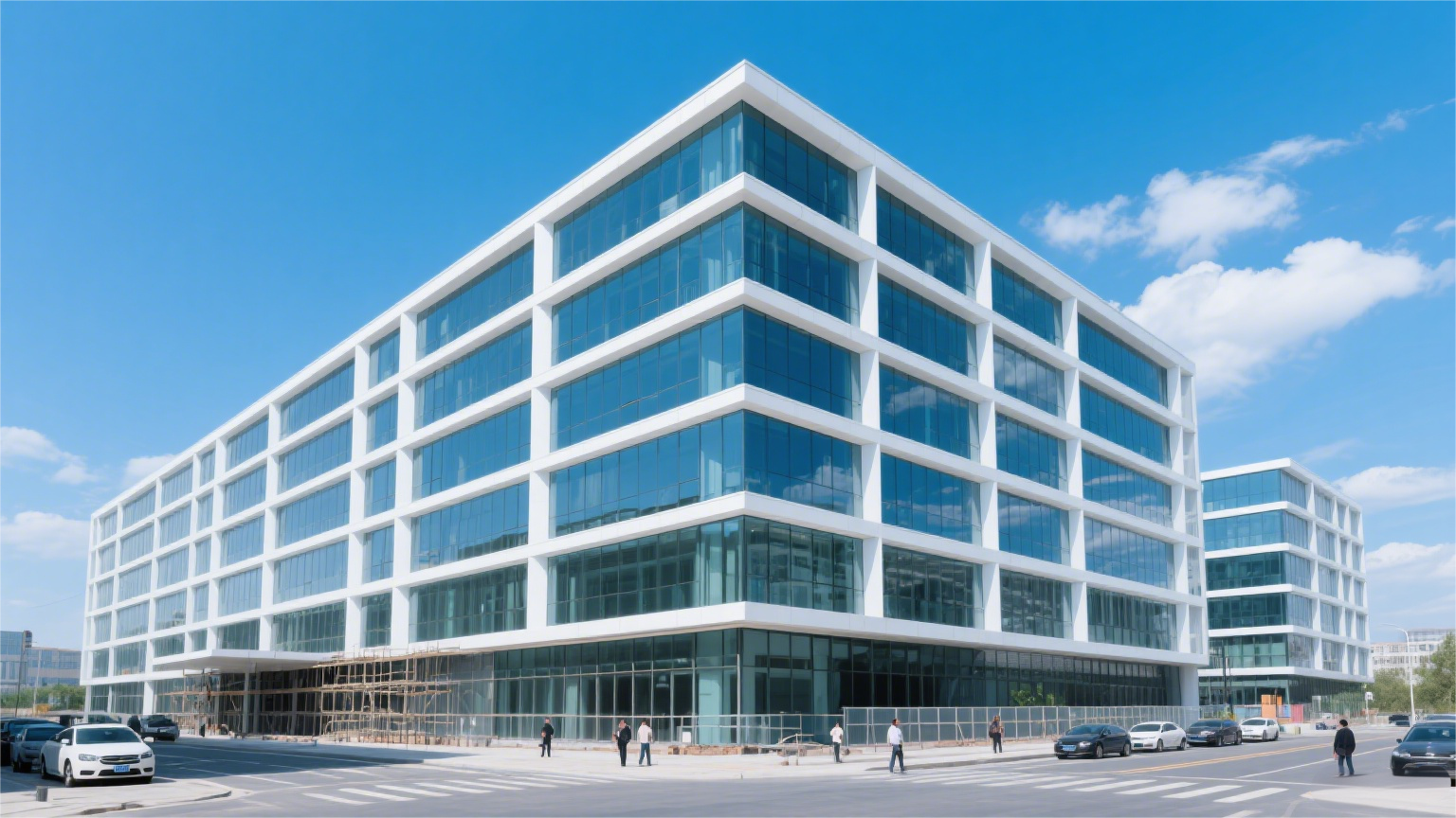 a temporary development site office